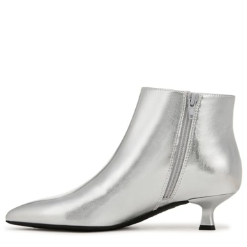 LifeStride Women's Maya Silver Stylish Ankle Boots