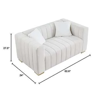 Shop Familymill Velvet Loveseat - Modern Comfort & Style