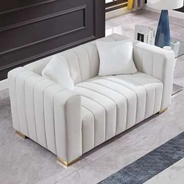 Shop Familymill Velvet Loveseat - Modern Comfort & Style