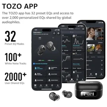 Noise Cancelling TOZO Wireless Earbuds with 59 Playtime