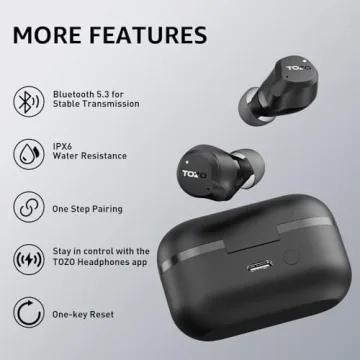 Noise Cancelling TOZO Wireless Earbuds with 59 Playtime