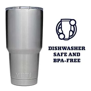YETI Rambler 30 oz Stainless Steel Vacuum Insulated Tumbler w/MagSlider Lid, Stainless