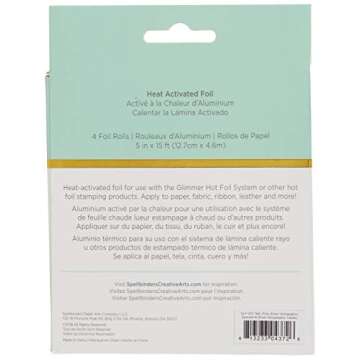 Spellbinders 4 Metallic & Holographic Variety Pack Glimmer Hot Foil Roll, Multi
