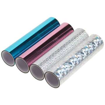 Spellbinders 4 Metallic & Holographic Variety Pack Glimmer Hot Foil Roll, Multi