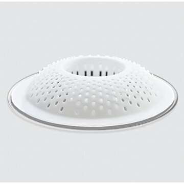 Hairstopper Drain Cover Hair Catcher for Shower and Bathtub, Protects Against Clogs Without Blocking...