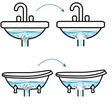 Hairstopper Drain Cover Hair Catcher for Shower and Bathtub, Protects Against Clogs Without Blocking Water Flow, White, 3 Pack