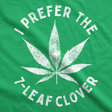 Funny 7 Leaf Clover St. Patrick's Day T-Shirt for Men