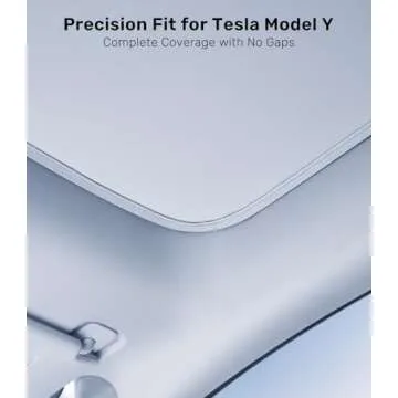 Zanch 2025 Upgrade Original Sunshade Roof for Tesla Model Y [No Gaps, No-Sag] Heat Insulation Foldab...