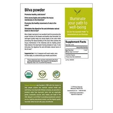 Banyan Botanicals Bilva Powder - Certified Organic, 1/2 Pound - Aegle marmelos - Supports proper function of The bowels and promotes healthy stool formation*