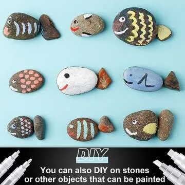 Kisston 11 Pcs Refillable Paint Pen Set for Artists