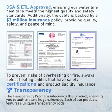 HEATIT 9ft Self-Regulating Heating Cable for Pipes