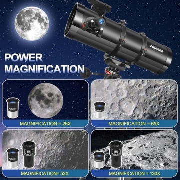 MEEZAA 150EQ Reflector Telescope for Beginners and Adults