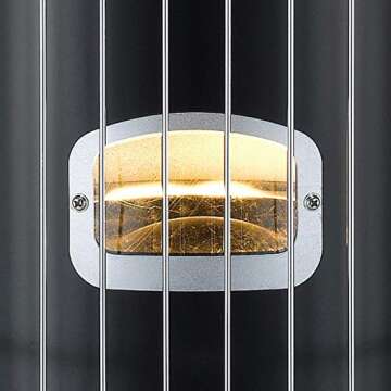 23800 BTU Convection Kerosene Heaters for Indoor Use Portable (Black)