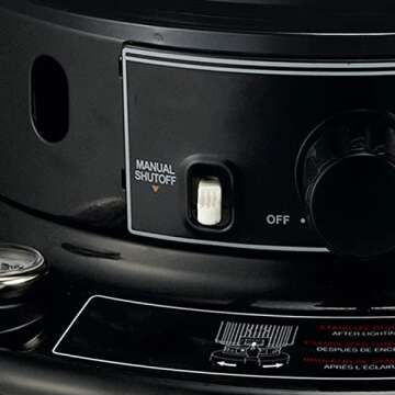23800 BTU Convection Kerosene Heaters for Indoor Use Portable (Black)