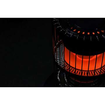 23800 BTU Convection Kerosene Heaters for Indoor Use Portable (Black)