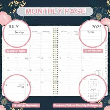 Stylish 2025-2026 Academic Planner with Monthly Tabs