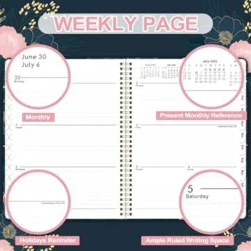 Stylish 2025-2026 Academic Planner with Monthly Tabs