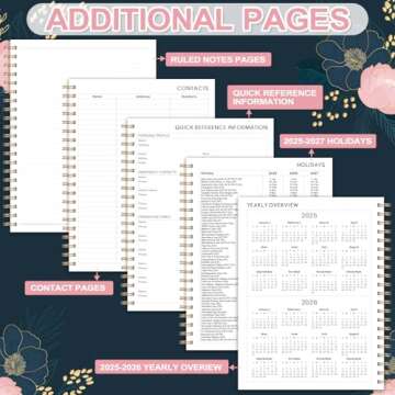 Stylish 2025-2026 Academic Planner with Monthly Tabs