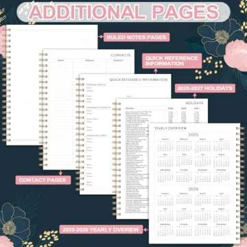 Stylish 2025-2026 Academic Planner with Monthly Tabs