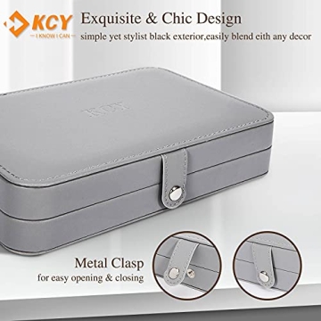 KCY Travel Jewelry Organizer Box for Women Girls