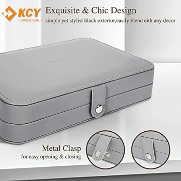 KCY Travel Jewelry Organizer Box for Women Girls
