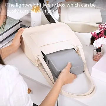 KCY Travel Jewelry Organizer Box for Women Girls