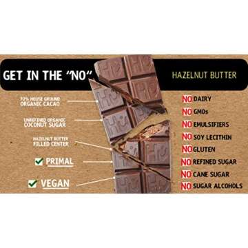 Hu Chocolate Bars | 12 Pack Hazelnut Butter | Natural Organic Vegan, Gluten Free, Paleo, Non GMO, Fair Trade Dark Chocolate | 2.1oz Each