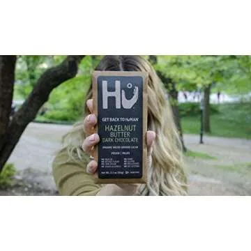 Hu Chocolate Bars | 12 Pack Hazelnut Butter | Natural Organic Vegan, Gluten Free, Paleo, Non GMO, Fair Trade Dark Chocolate | 2.1oz Each