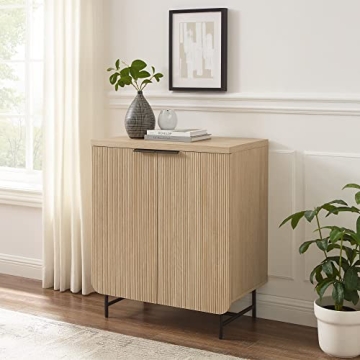Stylish Walker Edison Fluted-Door Accent Cabinet 32 Inch