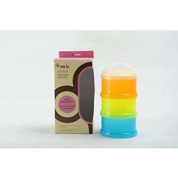 ZoLi SUMO 3-tier Snack Stack Containers - Safe & Stylish