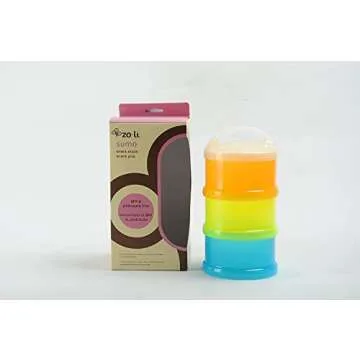ZoLi SUMO 3-tier Snack Stack Containers - Safe & Stylish