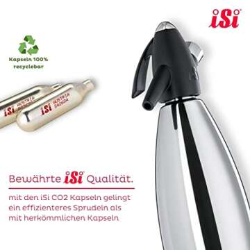 iSi North America Stainless Steel Soda Siphon - Create Sparkling Refreshments!