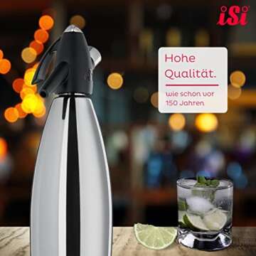 iSi Stainless Steel Soda Siphon - Sparkling Drinks Anytime