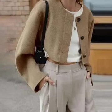 Stylish Maixang Women's Casual Cropped Jacket for All Occasions