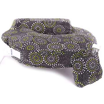 My Brest Friend Original Nursing Pillow Enhanced Ergonomics Essential Breastfeeding Pillow Support For Mom & Baby W/ Convenient Side Pocket, Double Straps & Slipcover, Fireworks