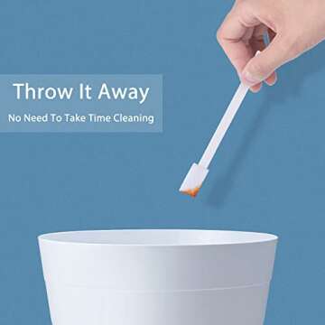 Lumkew 40Pcs Disposable Crevice Cleaning Brushes for All Spaces