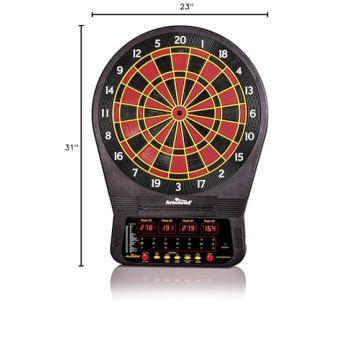 Arachnid Cricket Pro 650 Electronic Dartboard with Micro-Thin Dividers