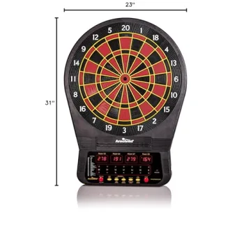 Arachnid Cricket Pro 650 Electronic Dartboard with Micro-Thin Dividers