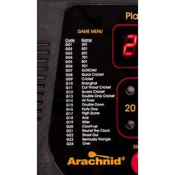 Arachnid Cricket Pro 650 Electronic Dartboard with Micro-Thin Dividers
