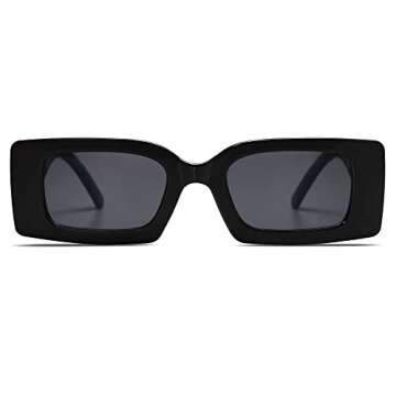 Allarallvr Y2K Rectangle Sunglasses for Women Vintage Trendy 90S Gafas De Sol Para Mujer Sun Glasses AR82074