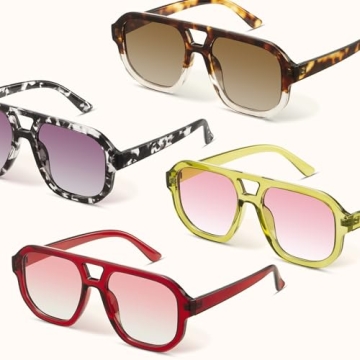 Stylish Polarized Square Aviator Sunglasses for Everyone