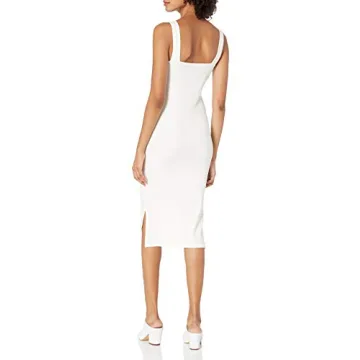 The Drop Women's Amelia Square Neck Strappy Midi Dress