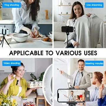 Kdewere Wireless Lavalier Microphone Bundle for iPhone