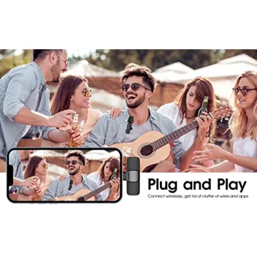 Kdewere Wireless Lavalier Microphone Bundle for iPhone