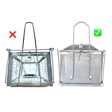 Quality Live Animal Humane Trap Catch and Release Rat Mouse Chipmunk Mice Voles Hamsters Rodents - Voles Squirrel and Similar Sized Pets Safe and Effective | Size Medium