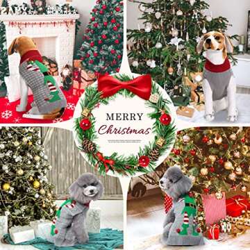DOGGYZSTYLE Dog Cat Ugly Christmas Sweater Boy Girl Xmas Pet Clothes Holiday Puppy Costume New Year ...