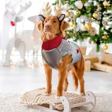 DOGGYZSTYLE Ugly Christmas Dog Sweater for Furbabies