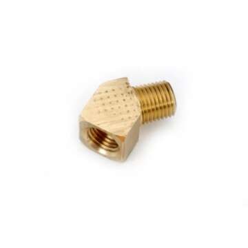 Anderson Metals - Durable Brass 45 Degree Elbow Pipe Fitting, 1/4"
