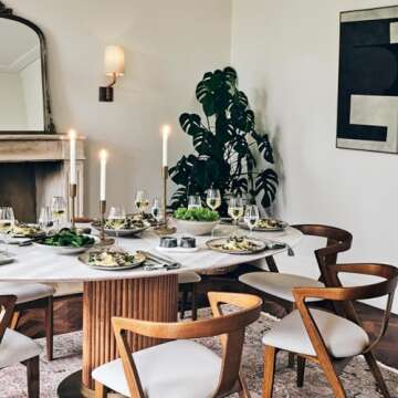 Rustic Cast Iron Taper Candle Holder - Set of 3 Vintage Candle Stands, Candlestick Holders for Wedding, Dining, Party Décor (Antique Brass)