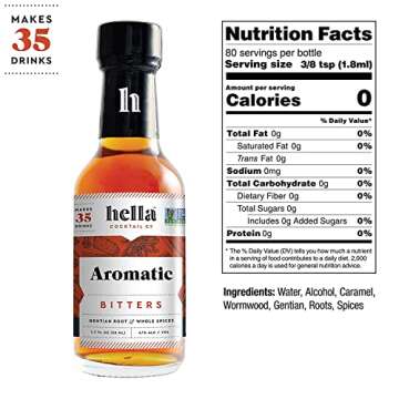 Hella Cocktail Co. 5-Pack Bitters Set for Craft Cocktails